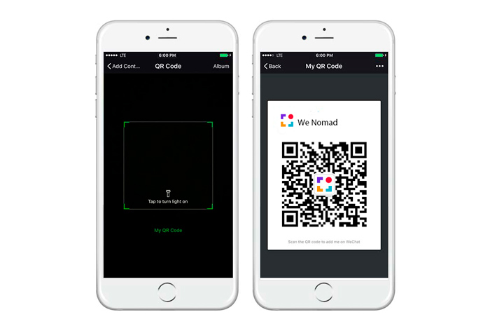 Promocionar tu cuenta WeChat con códigos QR