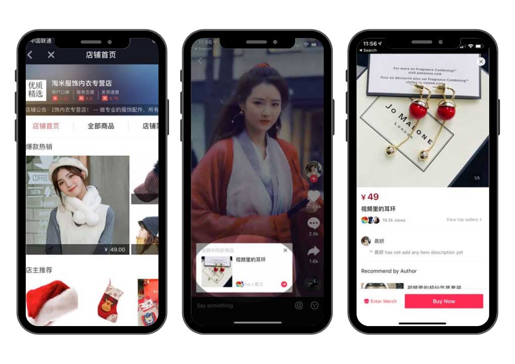 Redes sociales China- tienda en douyin