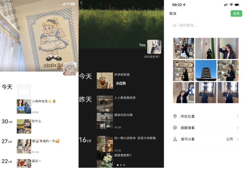 WeChat Moments-redes sociales chinas