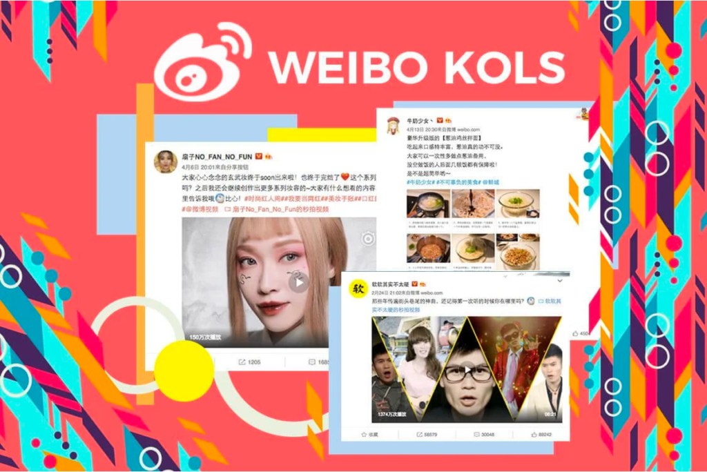 Colaboración con influencers-Weibo