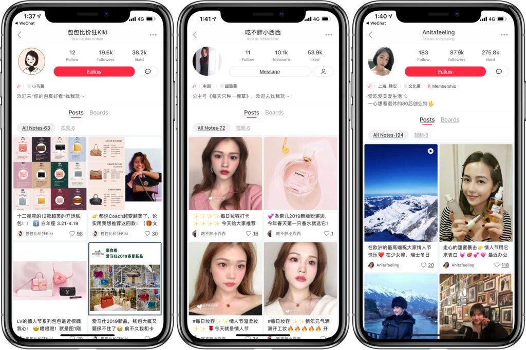 marketing digital en China-Xiaohongshu