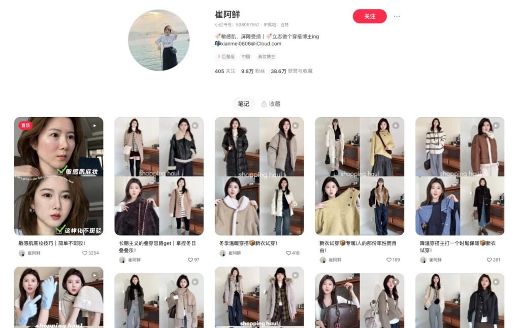 influencer de xiaohongshu-Evalúa el estilo de contenido