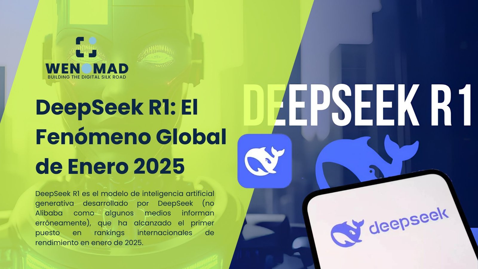 DeepSeek R1 es el modelo de inteligencia artificial generativa